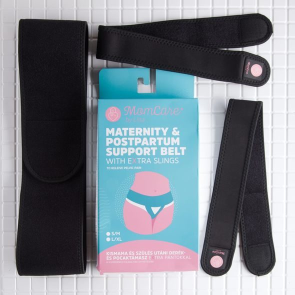 MOMCARE BY LINA TĚHOTENSKÝ A POPORODNÍ PODPŮRNÝ PÁS PRO ZMÍRNĚNÍ PÁNEVNÍCH BOLESTÍ - POPORODNÍ KALHOTKY - PRO MAMINKY