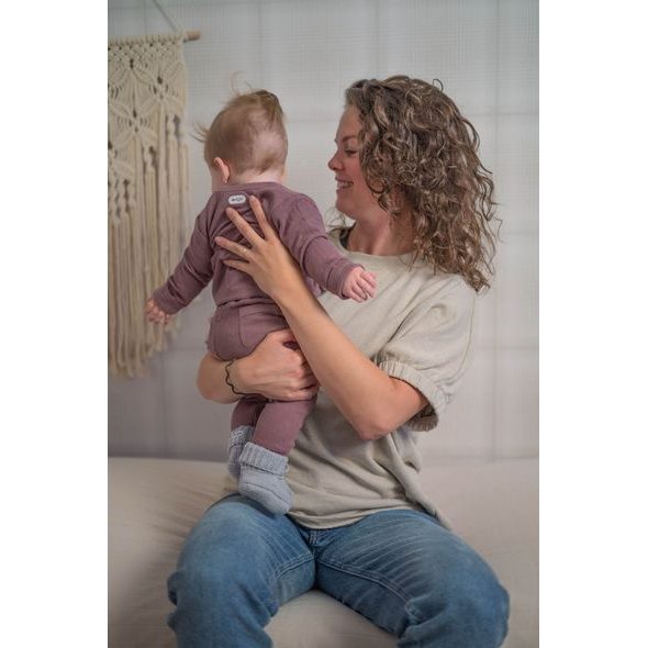 LODGER JOGGER FOLKLORE SOLID MAUVE 62 - KALHOTKY A TEPLÁČKY - PRO DĚTI