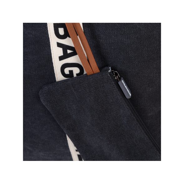 CHILDHOME CESTOVNÍ TAŠKA FAMILY BAG CANVAS BLACK - CESTOVNÍ TAŠKY NA KOČÁREK - KOČÁRKY A PŘÍSLUŠENSTVÍ