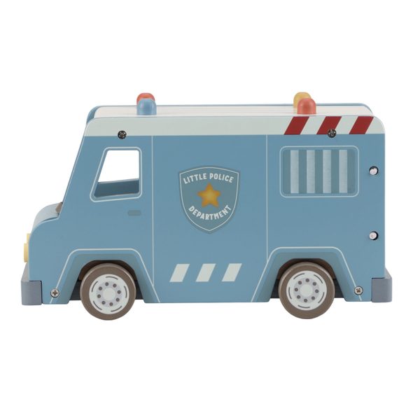 LITTLE DUTCH POLICEJNÍ DODÁVKA DŘEVĚNÁ - DŘEVĚNÉ HRAČKY - PRO DĚTI