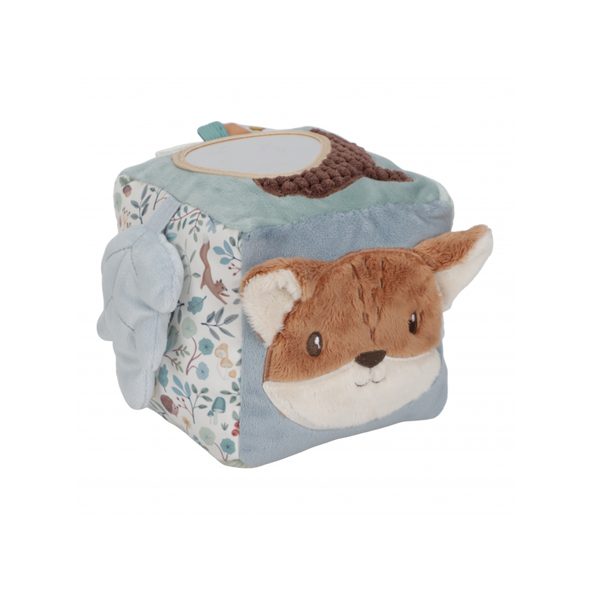 LITTLE DUTCH KOSTKA TEXTILNÍ S AKTIVITAMI FOREST FRIENDS - SENZORICKÉ HRAČKY - PRO DĚTI