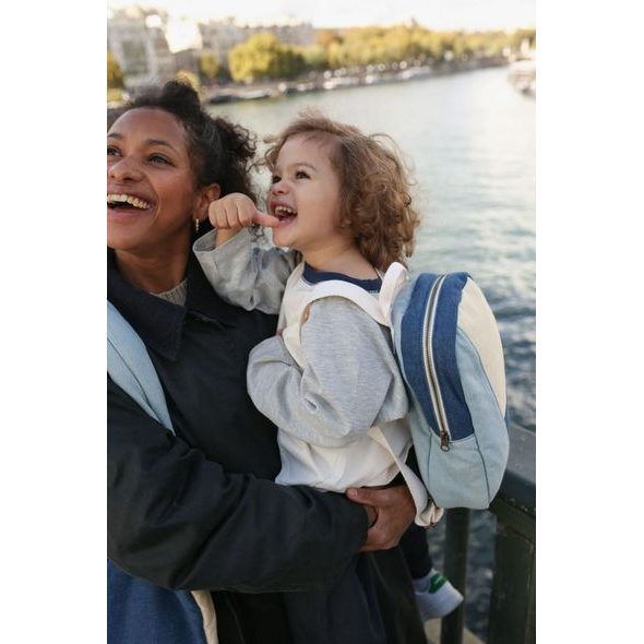 STUDIO NOOS PACKWORK MINI BACKPACK BATŮŽEK DENIM - ORGANIZÉRY A KOŠÍKY - KOČÁRKY A PŘÍSLUŠENSTVÍ