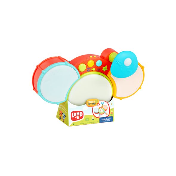 B-TOYS BUBENICKÁ SADA TOY DRUM SET - HUDEBNÍ NÁSTROJE - PRO DĚTI