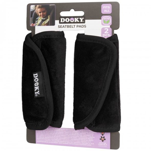 DOOKY CHRÁNIČ PÁSU SEATBELT PADS BLACK 2KS - POLSTROVÁNÍ PÁSŮ - AUTOSEDAČKY A PŘÍSLUŠENSTVÍ