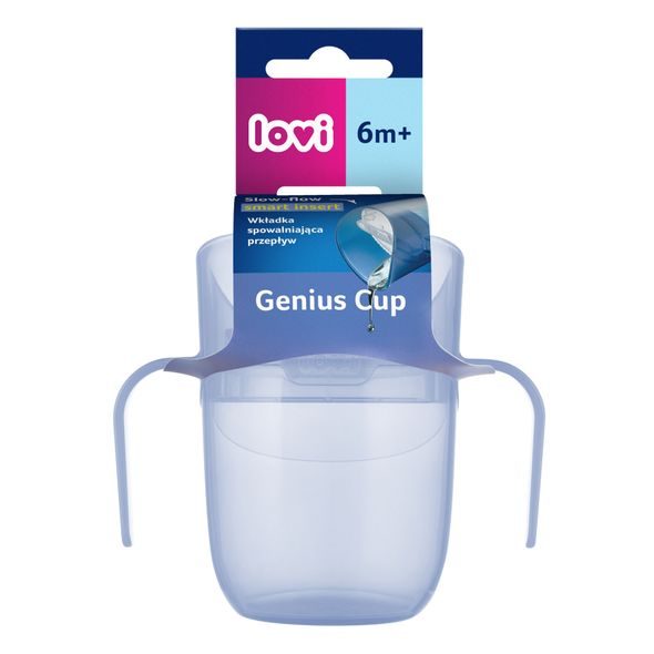 LOVI HRNEČEK TRÉNINKOVÝ GENIUS 150ML ULTRAMARINE - DĚTSKÉ HRNEČKY - KRMENÍ
