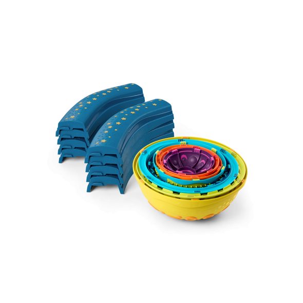 B-TOYS PŘEKÁŽKOVÁ DRÁHA SE STUPÍNKY BALANCE PLANET HOPPER - STAVEBNICE A PUZZLE - PRO DĚTI