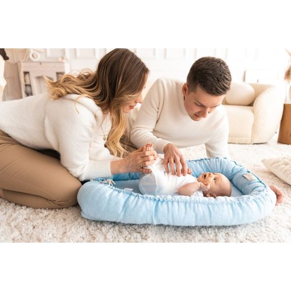 BABYMATEX HNÍZDEČKO PRESTIGE LINEN PLAIN 80X55 CM - 24 - HNÍZDEČKA - SPINKÁNÍ
