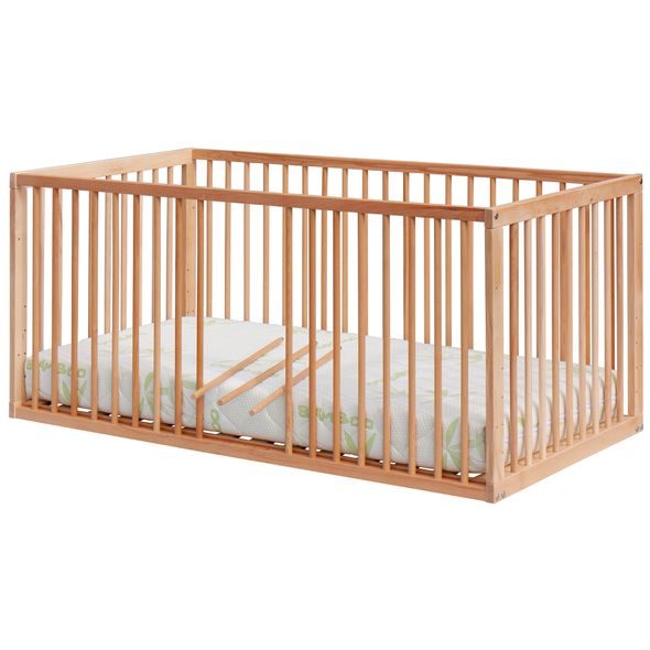 SCARLETT DĚTSKÁ POSTÝLKA SCARLETT KOMBI - PŘÍRODNÍ (BUK) - VYNDAVACÍ PŘÍČKY - 140 X 70 CM - DŘEVĚNÉ POSTÝLKY - SPINKÁNÍ