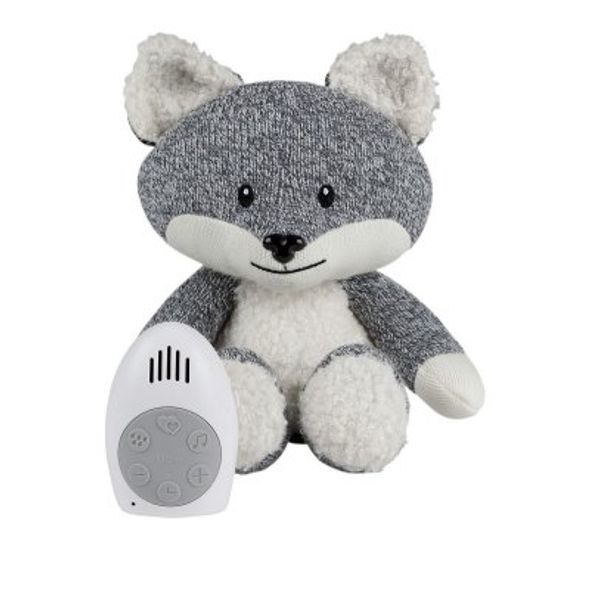 FLOW HRAČKA S TLUKOTEM SRDCE ROBIN THE FOX GREY - USÍNÁČCI ŠUMÍCÍ / S TLUKOTEM - PRO DĚTI