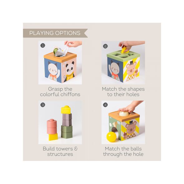 TAF TOYS BOX S AKTIVITAMI PLAY & DISCOVER - AKTIVNÍ HRAČKY - PRO DĚTI