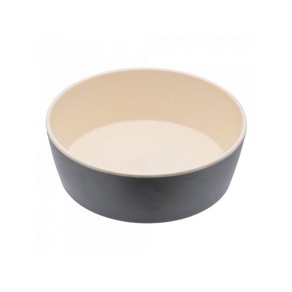 BAMBUSOVÁ MISKA BECO BOWL, ŠEDÁ S (15 CM/0,8 L) - KERAMICKÉ MISKY PRO PSY - CHOVATELSKÉ POTŘEBY MALVÍKZOO