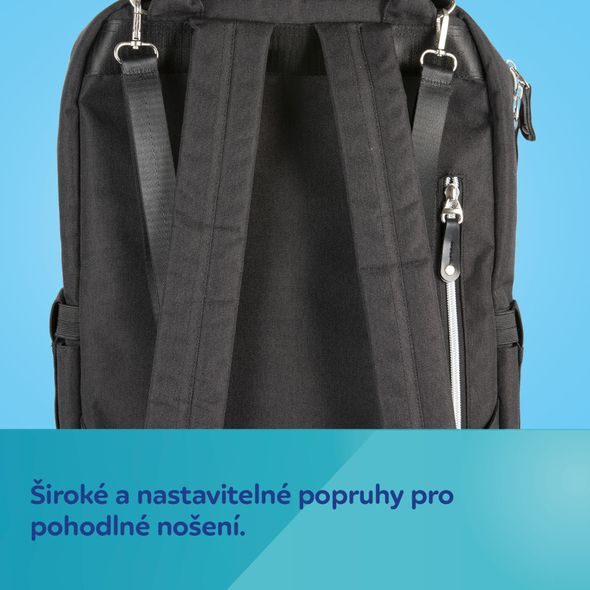 CANPOL BABIES MULTIFUNKČNÍ PŘEBALOVACÍ BATOH ČERNÝ - PŘEBALOVACÍ BATOHY - KOČÁRKY A PŘÍSLUŠENSTVÍ