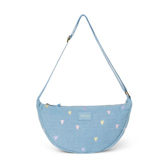 STUDIO NOOS DENIM ADULT FANNY KABELKA | HEARTS LIGHT BLUE HEARTS - DOPLŇKY - PRO MAMINKY