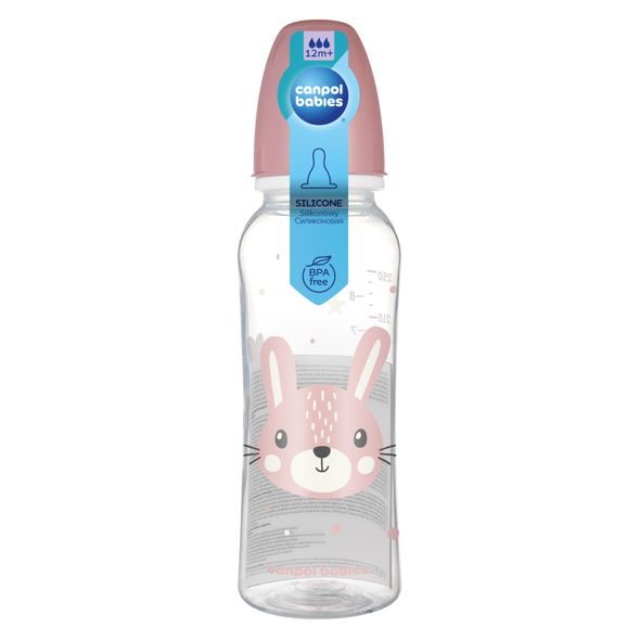 CANPOL BABIES LAHEV ÚZKOHRDLÁ CUTE ANIMALS 250ML ZAJÍC - KOJENECKÉ LAHVE - KRMENÍ