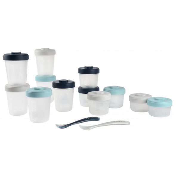 BEABA SADA KELÍMKŮ NA JÍDLO 12 KS + 2 LŽIČKY - VÝHODNÉ SADY - KRMENÍ