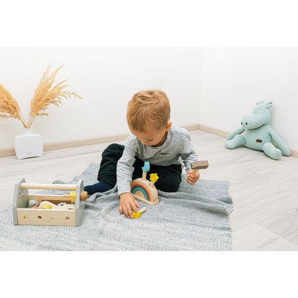 ZOPA DŘEVĚNÁ SADA NÁŘADÍ V BOXU - JAKO TATÍNEK - PRO DĚTI