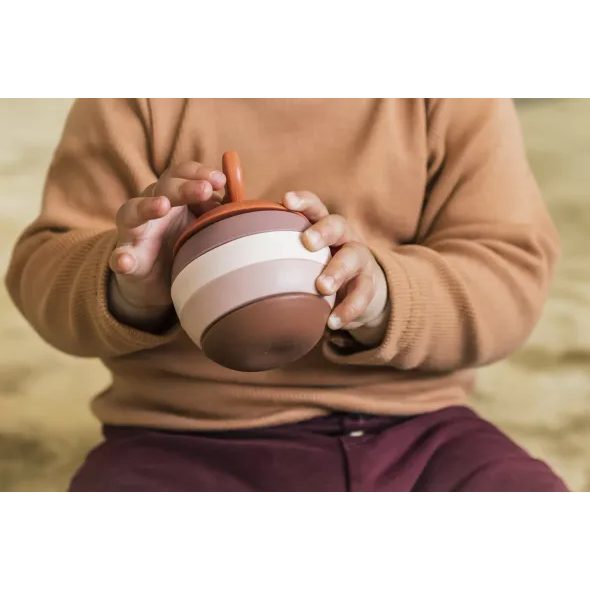 ZOPA SILIKONOVÁ SKLÁDACÍ HRAČKA APPLE - STOHOVACÍ HRAČKY - PRO DĚTI