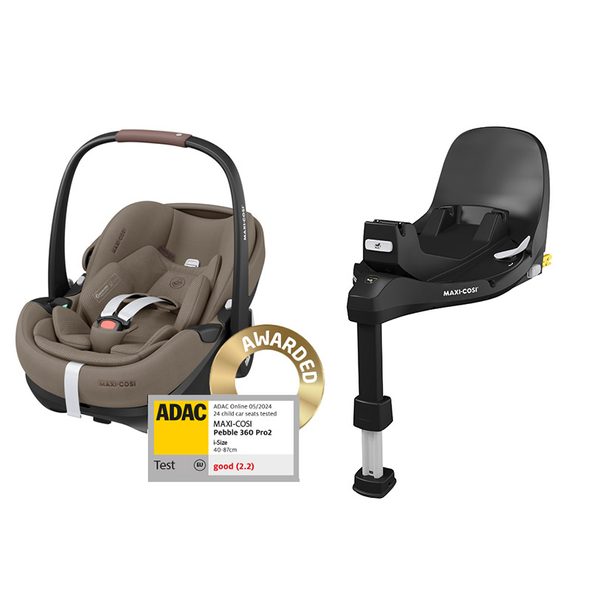 MAXI-COSI PEBBLE 360 PRO 2 AUTOSEDAČKA TWILLIC TRUFFLE + ZÁKLADNA FAMILYFIX 360 PRO - AUTOSEDAČKY 0-13KG - AUTOSEDAČKY A PŘÍSLUŠENSTVÍ