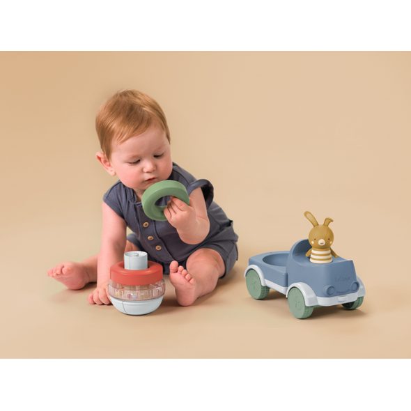 TAF TOYS NÁKLAĎÁK S PYRAMIDOU BUNNY - AUTÍČKA A VLÁČKY - PRO DĚTI