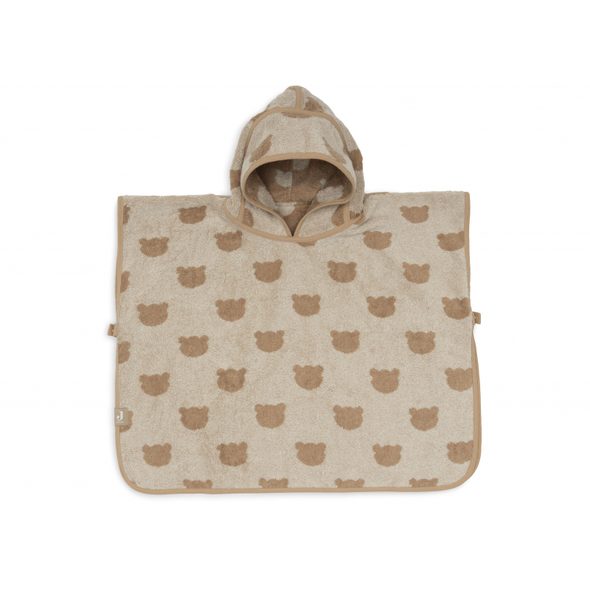 JOLLEIN OSUŠKA PONČO FROTÉ JACQUARD TEDDY BEAR - OSUŠKY A DĚTSKÉ ŽUPANY - KOUPÁNÍ A ZDRAVÍ