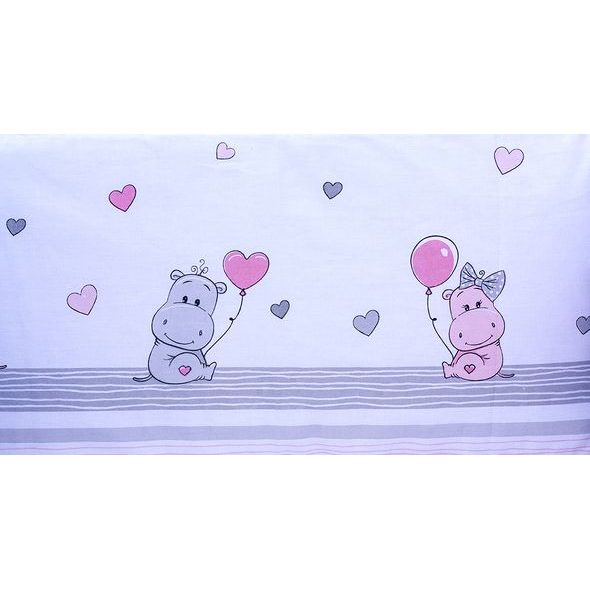 SCARLETT SOUPRAVA DO POSTÝLKY 2-DÍLNÁ PUPIS RŮŽOVÁ 90X120CM - POVLEČENÍ DO POSTÝLKY - SPINKÁNÍ