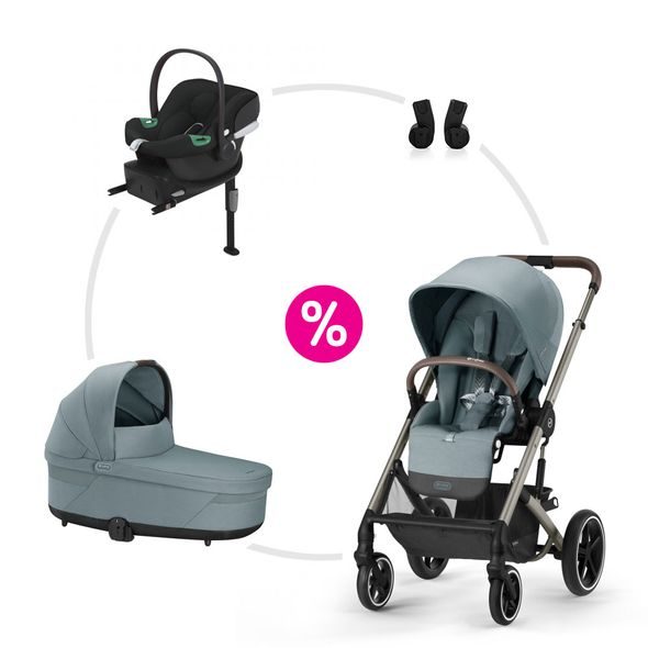 CYBEX SET BALIOS S LUX + KORBA + ADAPTÉRY + AUTOSEDAČKA + ZÁKLADNA 2024 - TROJKOMBINACE - KOČÁRKY A PŘÍSLUŠENSTVÍ