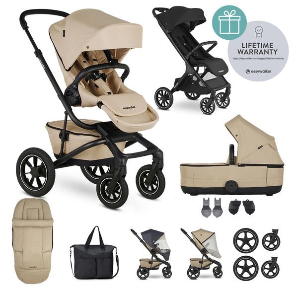 EASYWALKER AKČNÍ SET JIMMEY XXL AIR+RWS + PŘÍSLUŠENSTVÍ + ZDARMA JACKEY XL - KOMBINACE S PŘÍSLUŠENSTVÍM - KOČÁRKY A PŘÍSLUŠENSTVÍ