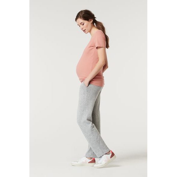 NOPPIES NURSING PYJAMA SHIRT HOME CANYON MELANGE - TĚHOTENSKÁ MÓDA - PRO MAMINKY