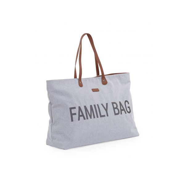CHILDHOME CESTOVNÍ TAŠKA FAMILY BAG CANVAS GREY - PŘEBALOVACÍ TAŠKY - KOČÁRKY A PŘÍSLUŠENSTVÍ