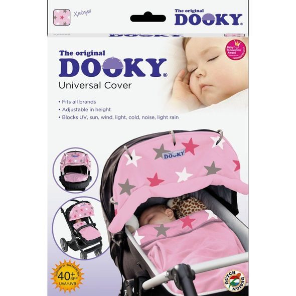 DOOKY DESIGN CLONA BABY PINK / PINK STARS - SLUNEČNÍKY A CLONY - KOČÁRKY A PŘÍSLUŠENSTVÍ