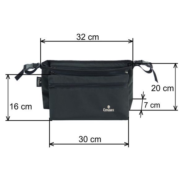 EMITEX ORGANIZÉR SIMPLE BROWN S - ORGANIZÉRY A KOŠÍKY - KOČÁRKY A PŘÍSLUŠENSTVÍ