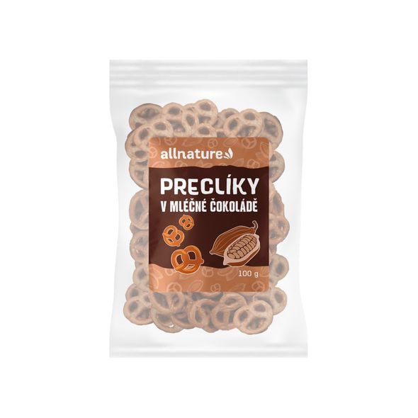 ALLNATURE PRECLÍKY V MLÉČNÉ ČOKOLÁDĚ 100 G - SLADKÉ ZOBÁNÍ - PRO MAMINKY