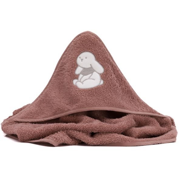 FILLIKID OSUŠKA S KAPUCÍ RABBIT PINK 75X75 CM - OSUŠKY A DĚTSKÉ ŽUPANY - KOUPÁNÍ A ZDRAVÍ