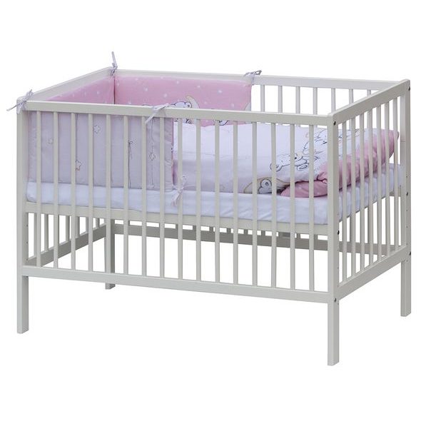 SCARLETT POSTÝLKA 120X60CM S KOMPLETNÍ VÝBAVOU BÁRA BÉŽOVÁ - DŘEVĚNÉ POSTÝLKY - SPINKÁNÍ