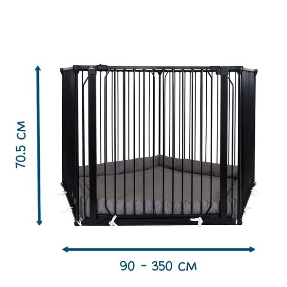 BABY DAN UNIVERZÁLNÍ OHRÁDKA BABYDAN CARL PENTAGON PLAYPEN, ČERNÁ - OHRÁDKY - KOUPÁNÍ A ZDRAVÍ