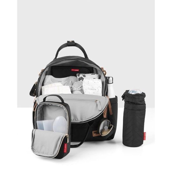 SKIP HOP TAŠKA PŘEBALOVACÍ/BATOH 6V1 SUITE SET BLACK - PŘEBALOVACÍ TAŠKY - KOČÁRKY A PŘÍSLUŠENSTVÍ