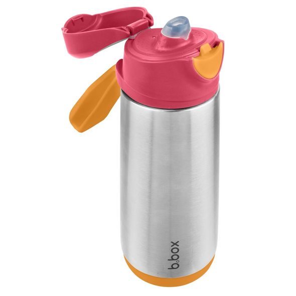 B.BOX TERMOSKA NA PITÍ SPORT 500 ML - RŮŽOVÁ/ORANŽOVÁ - TERMOOBALY A TERMOSKY - KRMENÍ