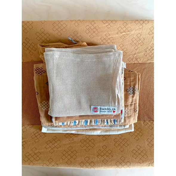 LODGER SWADDLER CIUMMBELLE 70 X 70 CM IVORY - LÁTKOVÉ PLENY SKLÁDANÉ - PŘEBALOVÁNÍ