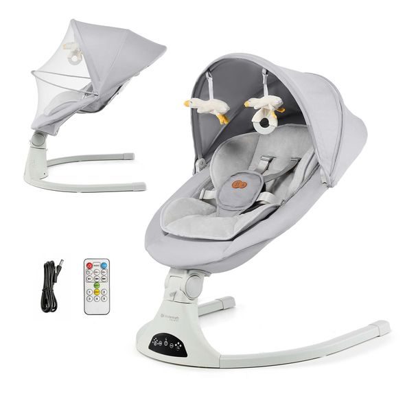 KINDERKRAFT SELECT LEHÁTKO HOUPACÍ 2V1 TULSY BEIGE, DO 9KG - LEHÁTKA A HOUPADLA - SPINKÁNÍ
