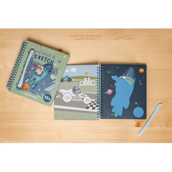 LITTLE DUTCH KNIHA STÍRACÍ JIM & FRIENDS - KNÍŽKY PRO NEJMENŠÍ - PRO DĚTI