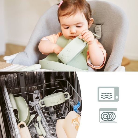BABYMOOV SILIKONOVÁ JÍDELNÍ SADA BABY FIRST MEAL SET - VÝHODNÉ SADY - KRMENÍ