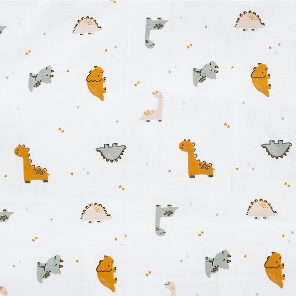 TRÄUMELAND POVLEČENÍ JERSEY 100/135 + 40/60 DINOLINO ALLOVER - POVLEČENÍ DO POSTÝLKY - SPINKÁNÍ