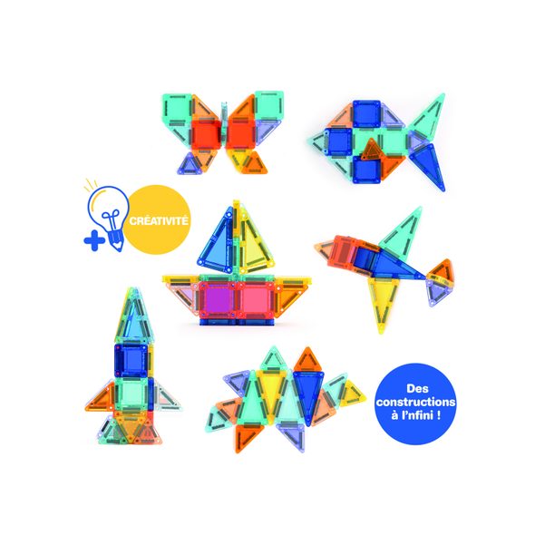 LUDI MAGNETICKÁ STAVEBNICE MINI 26 KS - MAGNETICKÉ HRAČKY - PRO DĚTI