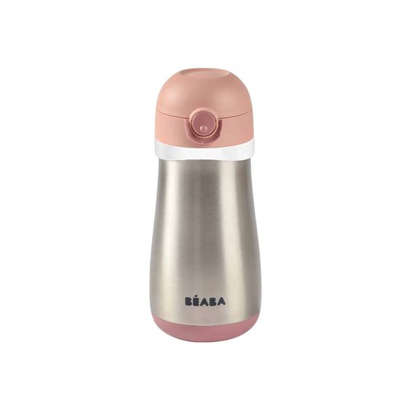 BEABA HRNEK TERMOIZOLAČNÍ NEREZ 350ML PINK - DĚTSKÉ HRNEČKY - KRMENÍ