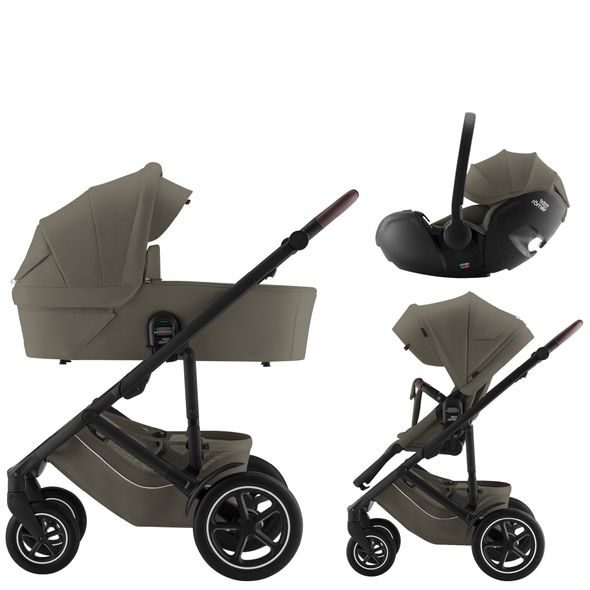 BRITAX SET KOČÁREK SMILE 5Z + HLUBOKÁ KORBA + AUTOSEDAČKA BABY-SAFE PRO LUX - TROJKOMBINACE - KOČÁRKY A PŘÍSLUŠENSTVÍ