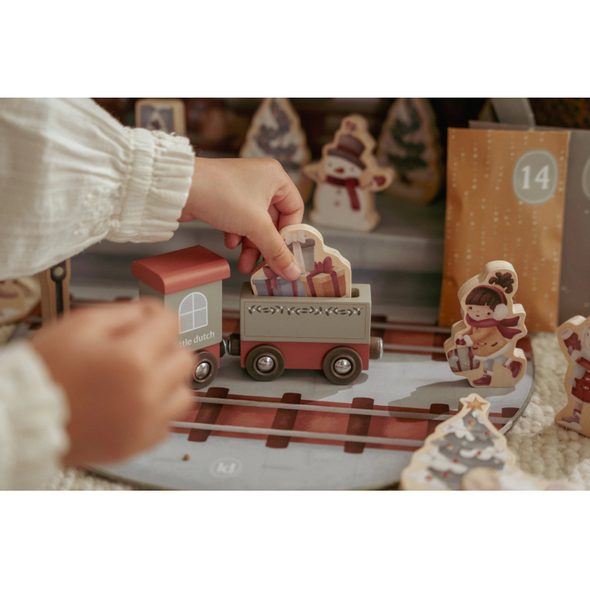 LITTLE DUTCH ADVENTNÍ KALENDÁŘ VLAKOVÉ NÁDRAŽÍ - LITTLE DUTCH - PRO DĚTI