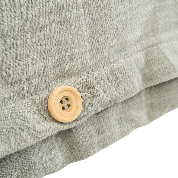 TRÄUMELAND POVLEČENÍ MUSSELIN GOTS 100/135 + 40/60 GRÜN - POVLEČENÍ DO POSTÝLKY - SPINKÁNÍ