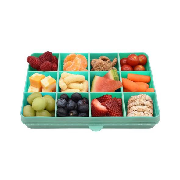 MELII SNACKLE BOX KRABIČKA NA SVAČINU 1368 ML - MODROZELENÁ - KRABIČKY NA SVAČINU - KRMENÍ