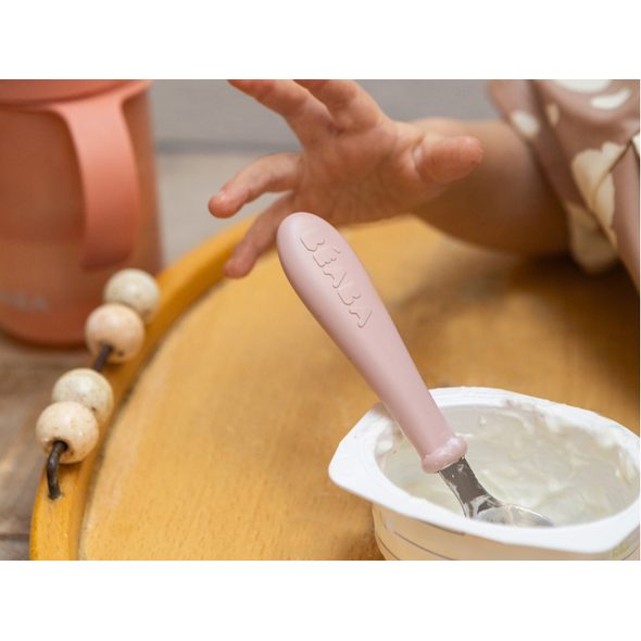 BEABA DĚTSKÝ PŘÍBOR 3-DÍLNÝ COTTON CANDY - LŽIČKY A PŘÍBORY - KRMENÍ
