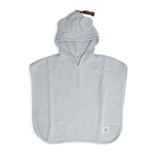 FUNNABABY MUŠELÍNOVÉ PONČO DOVE GREY VEL. 0 - 1 ROK - OSUŠKY A DĚTSKÉ ŽUPANY - KOUPÁNÍ A ZDRAVÍ